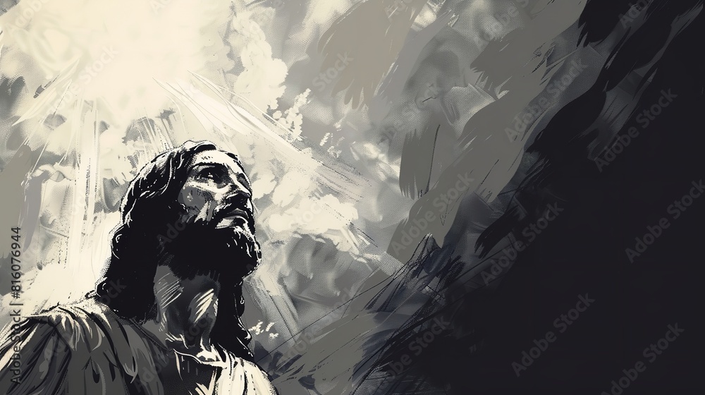 Jesus Hand-Drawn Ink Vector Illustration - 8K Resolution Jesus Hand-Drawn Ink Vector Illustration - 8K Resolution
