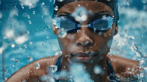 The Concentrated Swimmer Underwater