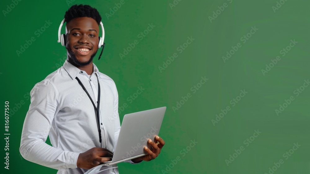 The Smiling Professional with Laptop The Smiling Professional with Laptop