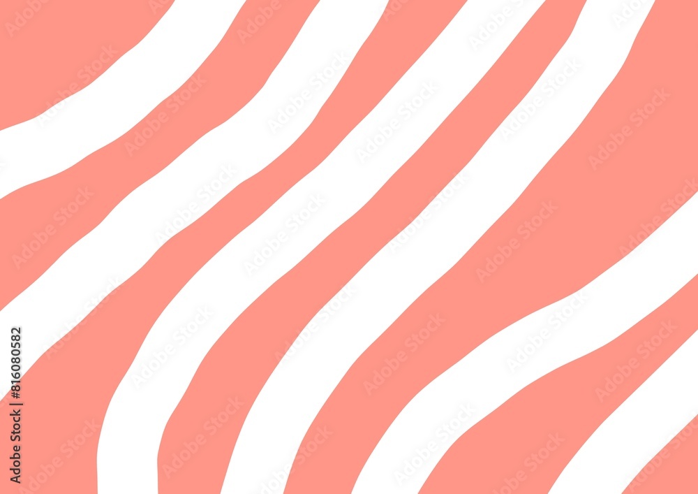 Striped background. Curved lines on a white background Striped background. Curved lines on a white background