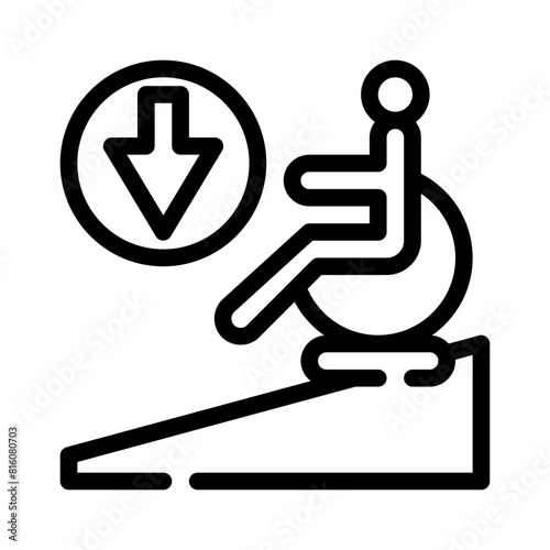 ramp line icon