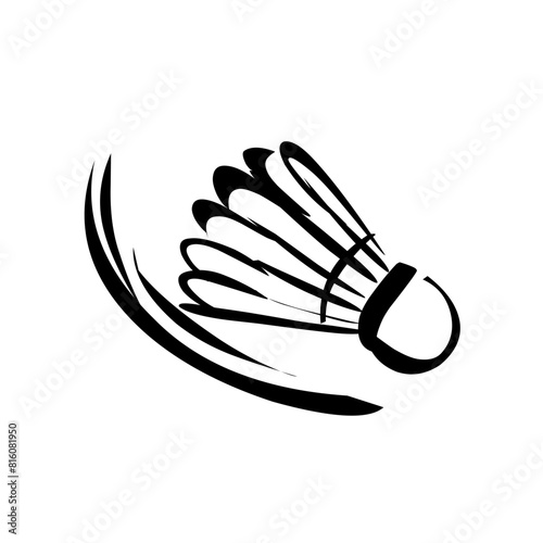 Shuttlecock icon symbol vector