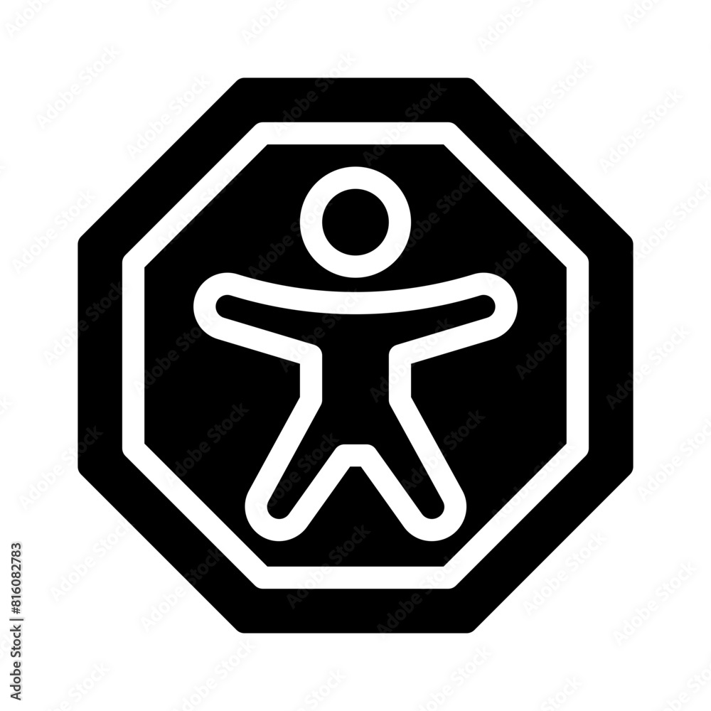 accessibility glyph icon accessibility glyph icon