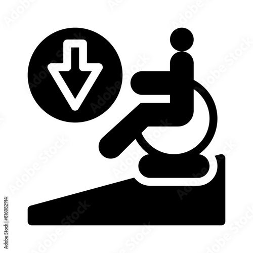 ramp glyph icon