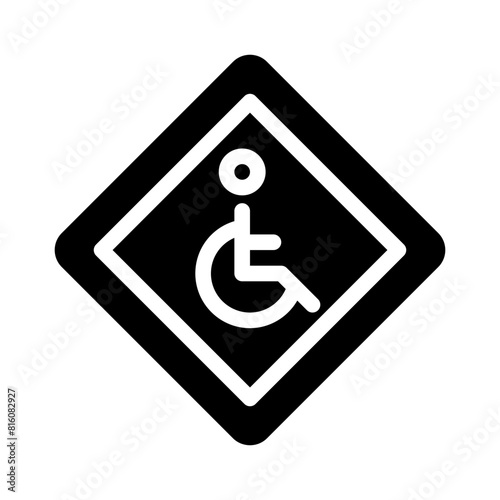 wheelchair glyph icon