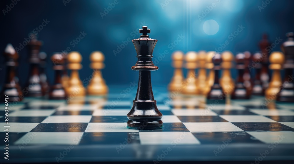 chess pieces on the board chess pieces on the board