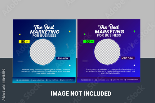 Set of Creative premium furniture sale promo social media post template collection. best for business online promotion. social web advertising