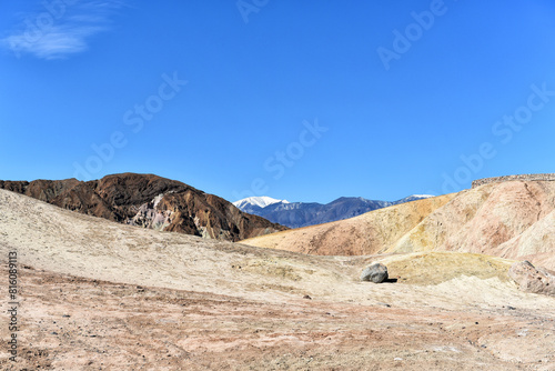 Badlands adjacent to the Zabriskie Point Viewpoint in Death Valley National Park.