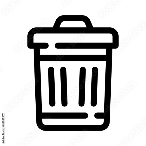 bin line icon