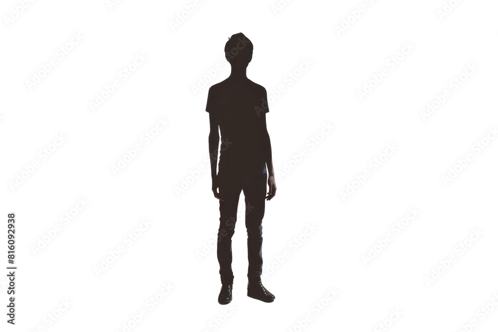 black silhouette of a person standing with their feet shoulder-width apart and their arms at their sides black silhouette of a person standing with their feet shoulder-width apart and their arms at their sides