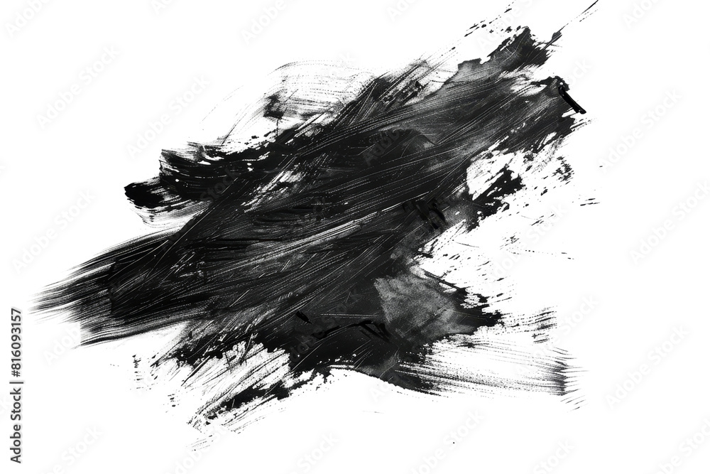 Black and grey particles floating in the air. Black and grey particles floating in the air.
