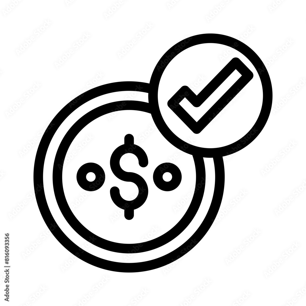 dollar line icon dollar line icon