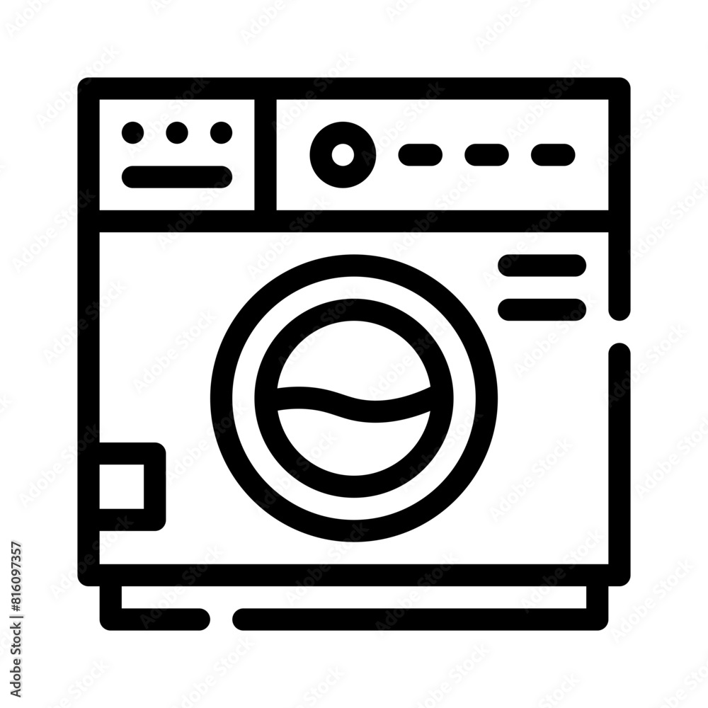 washing machine line icon