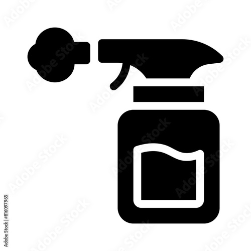spray bottle glyph icon