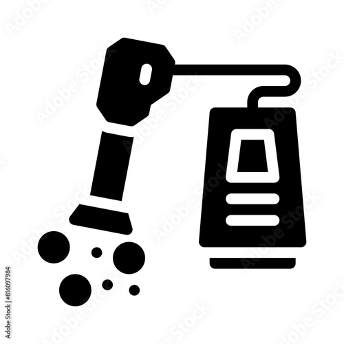 vacuum cleaner glyph icon