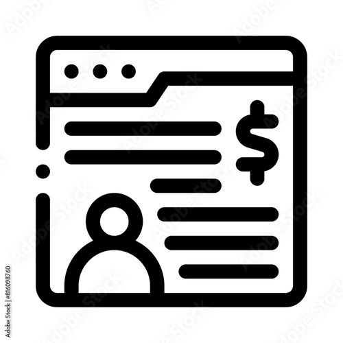 crowdfunding line icon