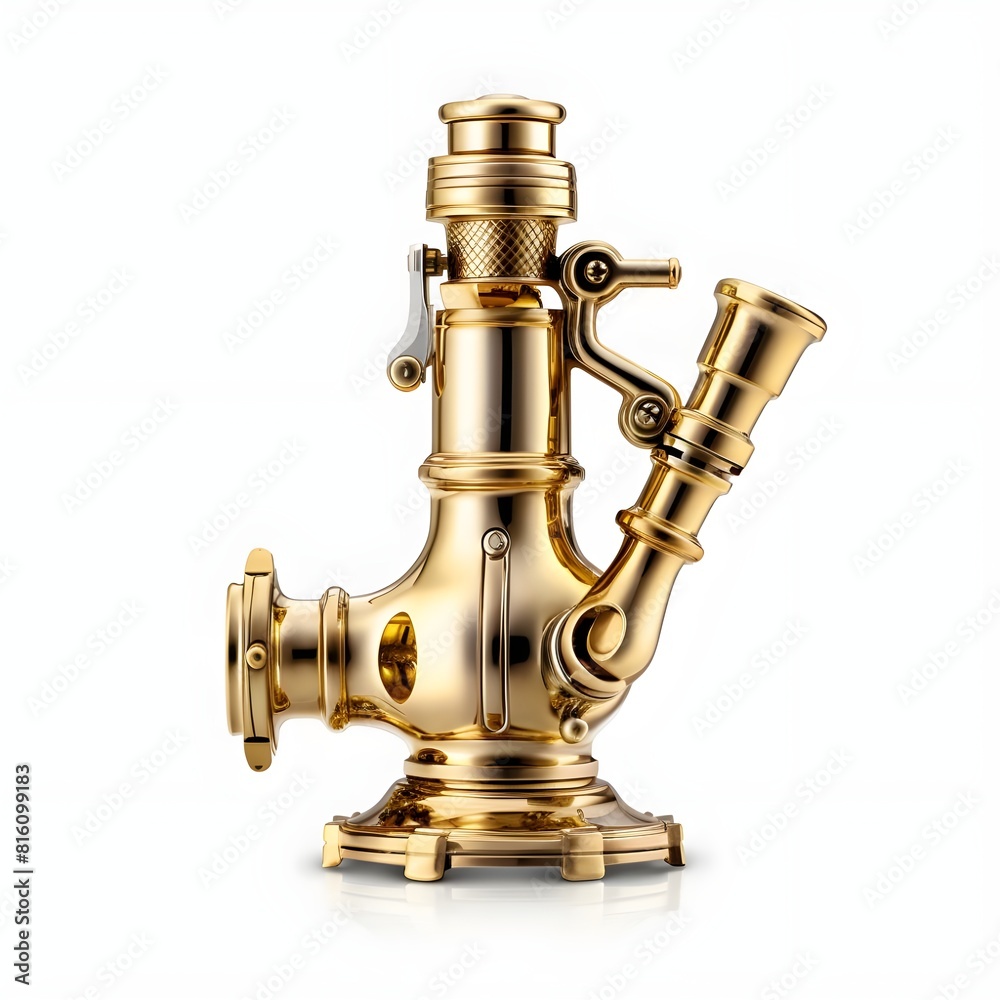 microscope isolated on white Generative AI microscope isolated on white Generative AI