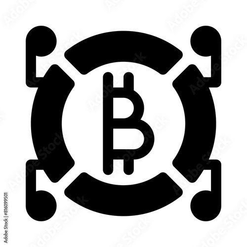 bitcoin glyph icon