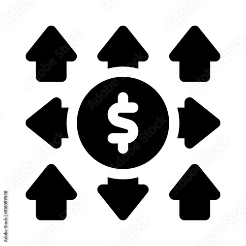 funding glyph icon