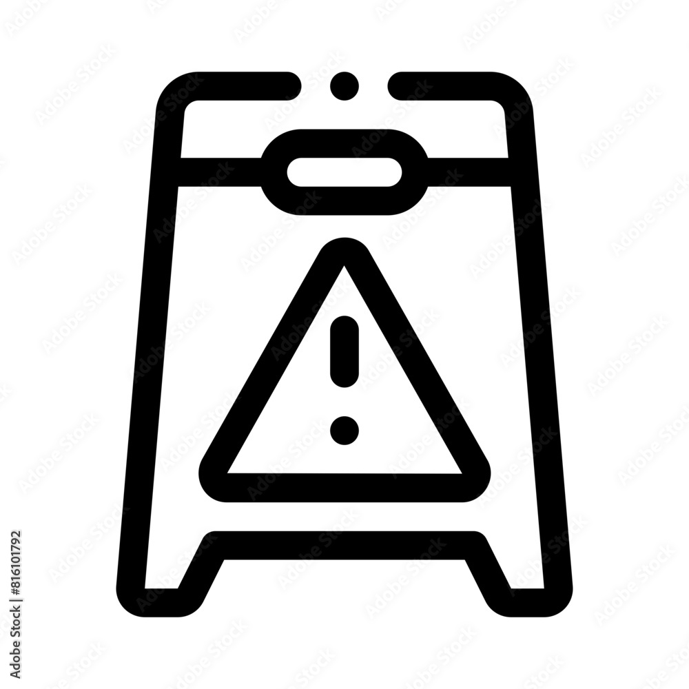 wet floor line icon wet floor line icon