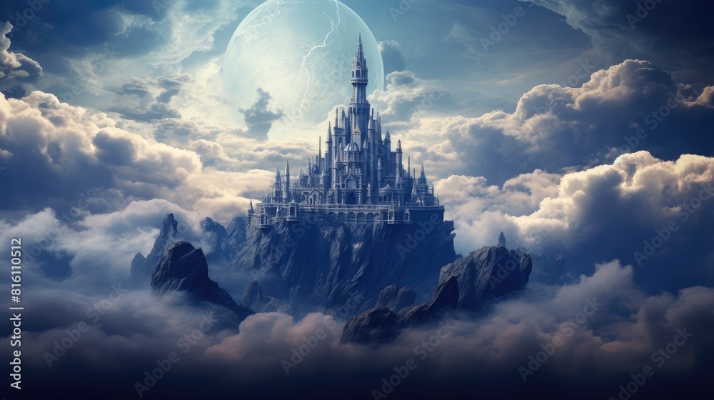 Obraz premium moon and clouds