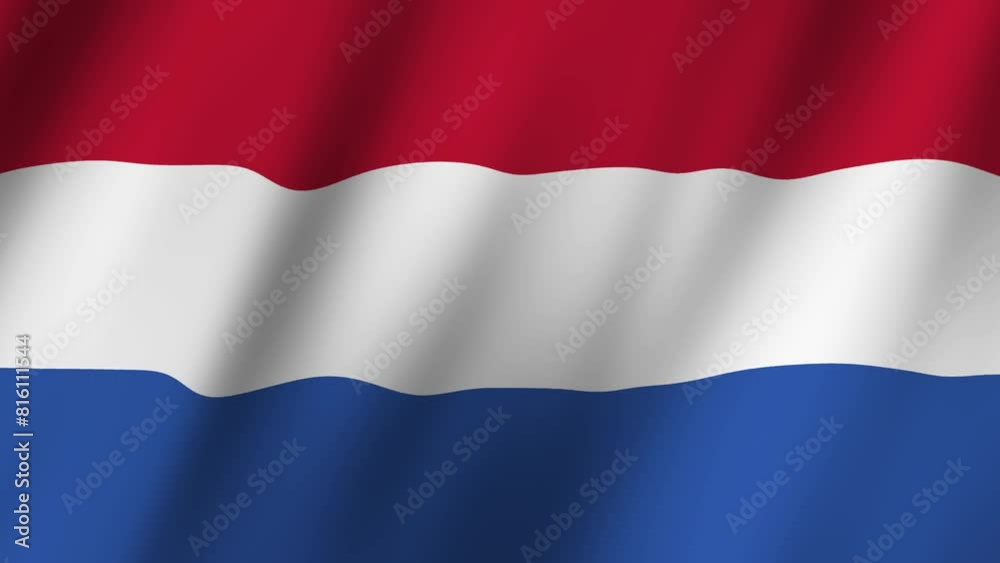 Netherlands Flag Video Fluttering in the Breeze Netherlands Flag Video Fluttering in the Breeze