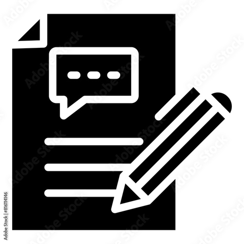Advice Glyph Icon Design