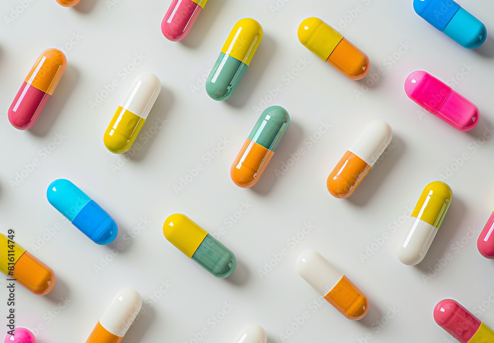 Colorful medicine pills Colorful medicine pills