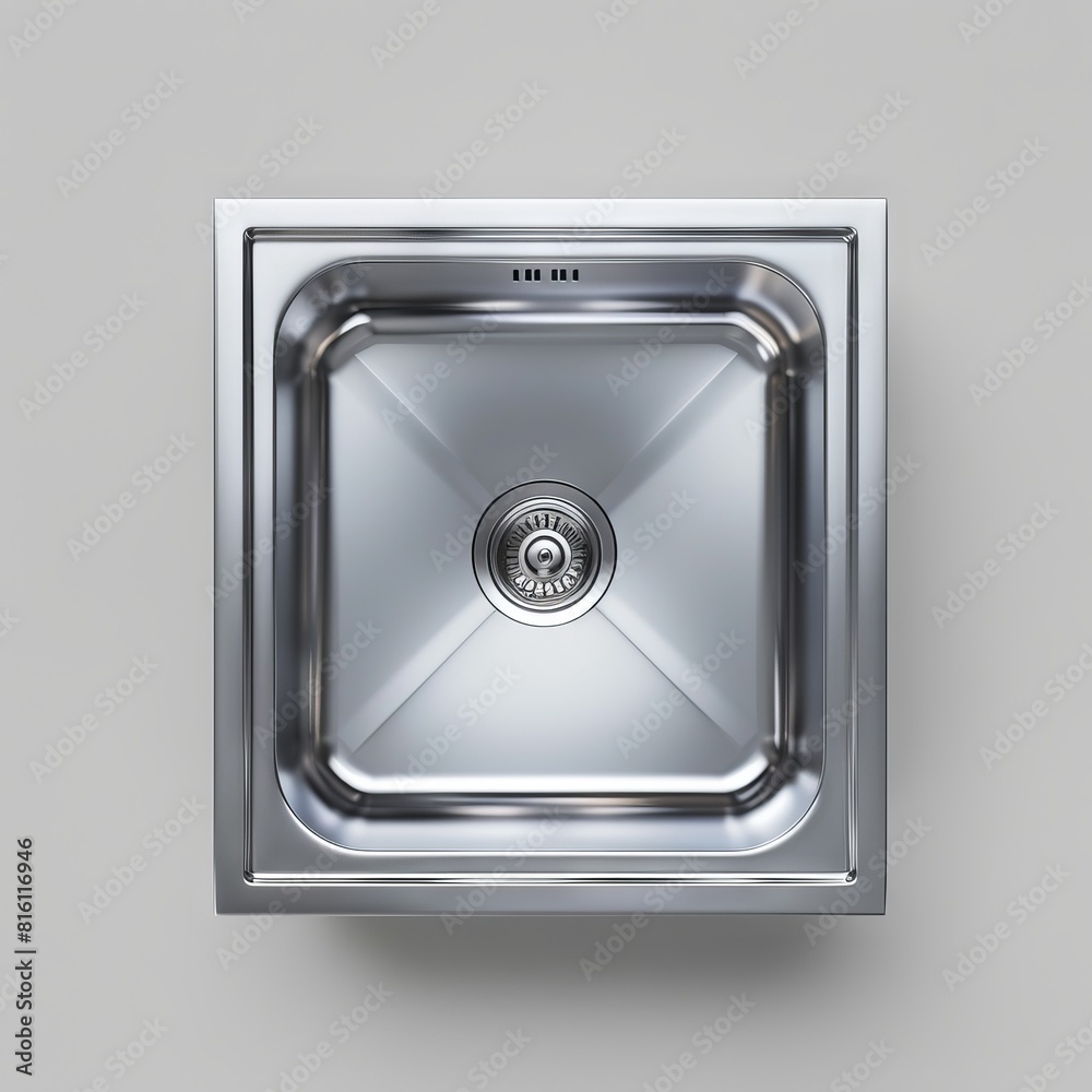 stainless steel sink on white background stainless steel sink on white background