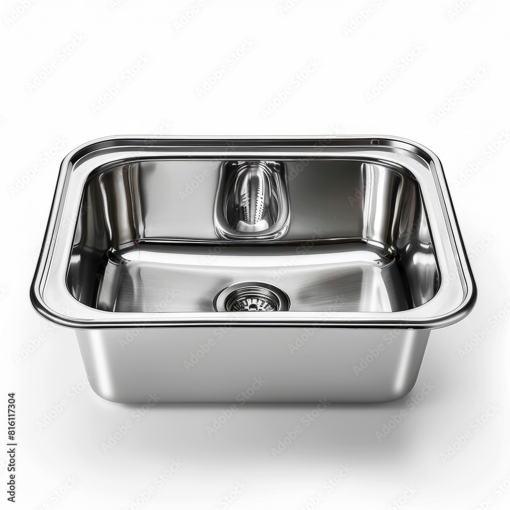 stainless steel sink on white background stainless steel sink on white background
