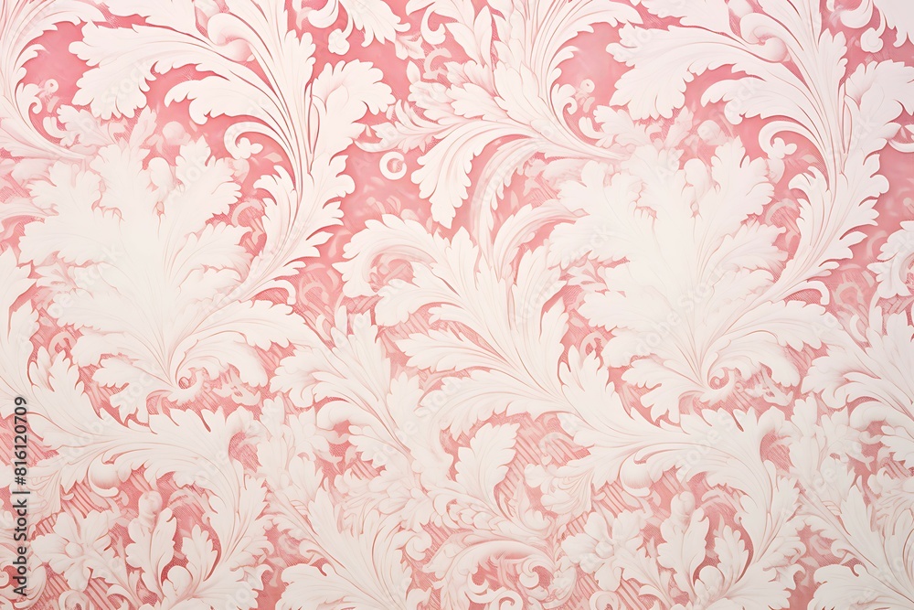 Pink wallpaper with damask pattern Pink wallpaper with damask pattern