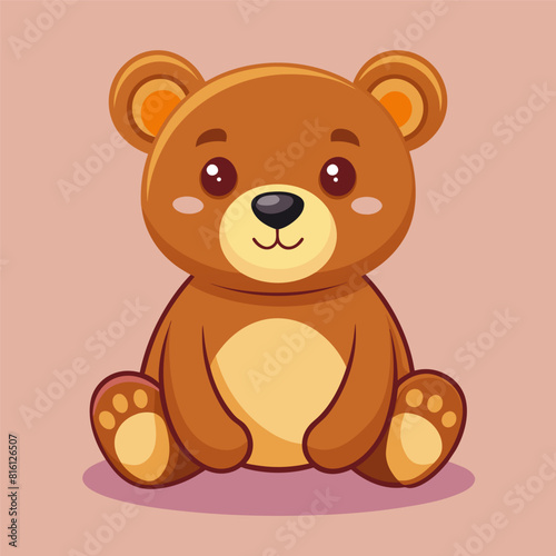 Colorful Teddy Bear Multi Color Illustration  Cute Illustration
