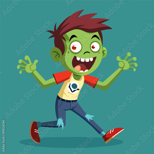 Colorful Zombie Multi Color Illustration, Cute Illustration