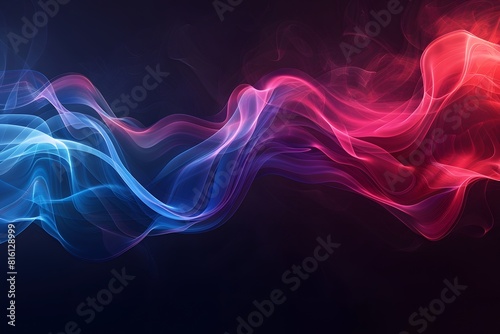 Futuristic neon electric waves abstract background. Modern, calming rhythms.