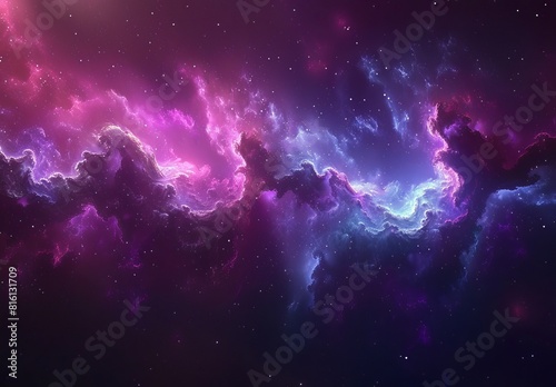 A strikingly beautiful nebula with vibrant colors stretches across the cosmos, an inspiring choice for a wallpaper or abstract background, and a potential best seller for its breathtaking view photo