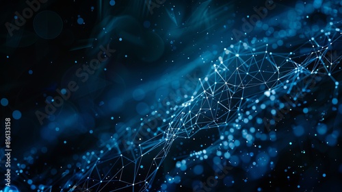 An abstract wallpaper featuring a network of blue connections, creating a futuristic background and best seller photo