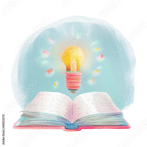 book with lighbulb white background (19)