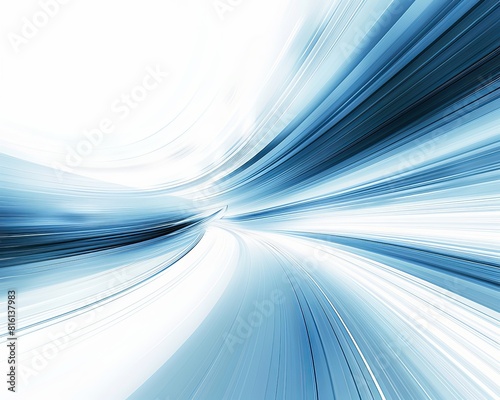 Dynamic abstract background with a motion blur effect in blue and white, an ideal wallpaper conceived to be a best seller photo