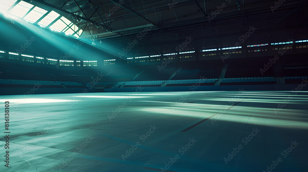 empty stadium  sport events without people : Generative AI