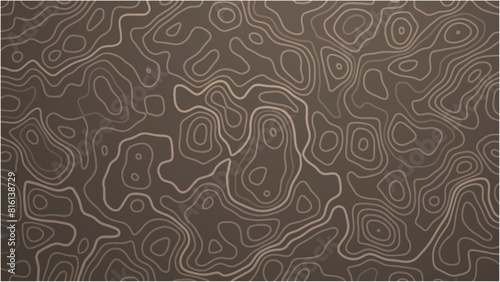 Topographic map background geographic line map with elevation assignments. Modern design with White background with topographic wavy pattern design.paper texture Imitation of a geographical map shades