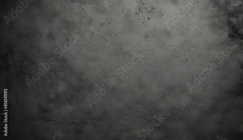 Dark gray background with darkened edges grey black stone texture wall, dark black color Background with Scratched Modern background concrete with Rough Texture photo