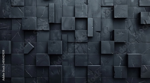 Abstract design of dark geometric tile pattern for a unique wallpaper or background best-seller