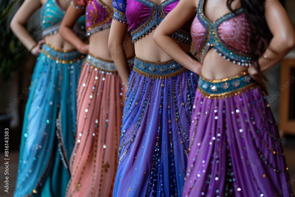 Group of Indian Dancers Posing for a Photo Group of Indian Dancers Posing for a Photo