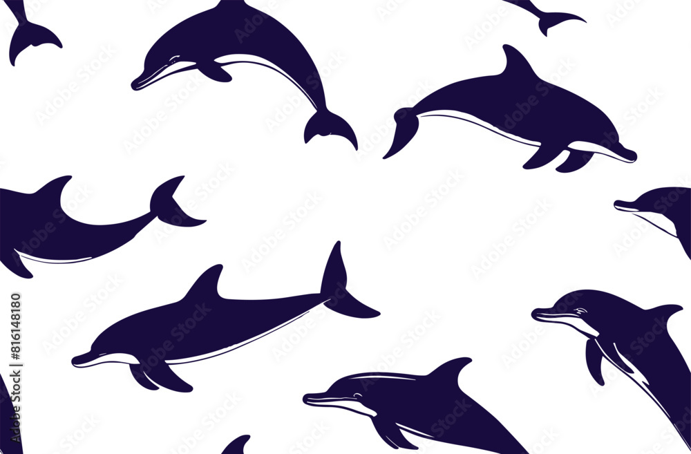 Dolphin animal pattern texture repeating seamless Dolphin animal pattern texture repeating seamless
