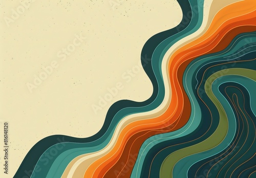This abstract wallpaper showcases a beautiful wave-like pattern with earthy tones, serving as a soothing and organic background, perfect to become a best-seller photo
