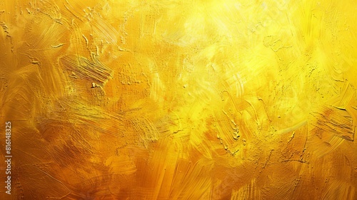 A radiant golden yellow abstract background painting potentially a best-seller wallpaper with rich texture