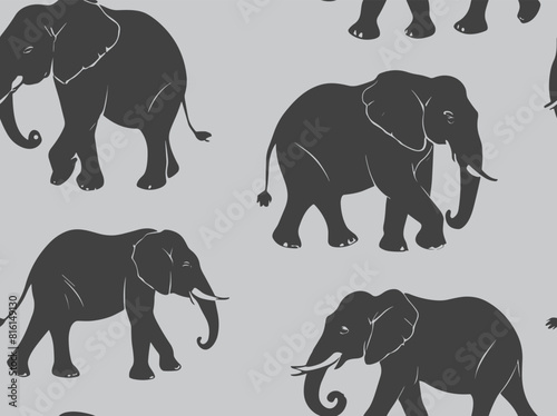 Elephant animal pattern texture repeating seamless