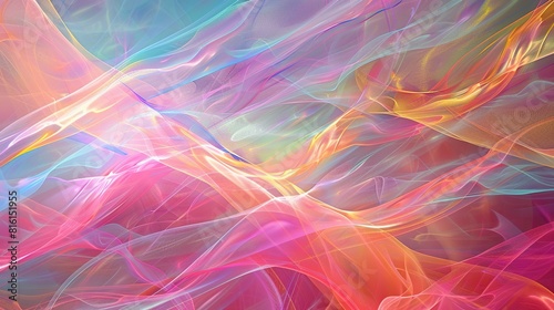 abstract colorful background with waves glowing light effects neon moving high speed wave lines.