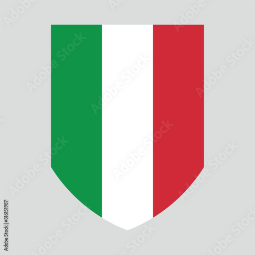 Italy Flag in Shield Shape Frame Free Download Italy Flag in Shield Shape Frame - GFXLoad