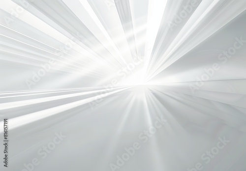 A high-key image showcasing a white abstract tunnel leading towards a vanishing point, evoking a sense of infinity photo